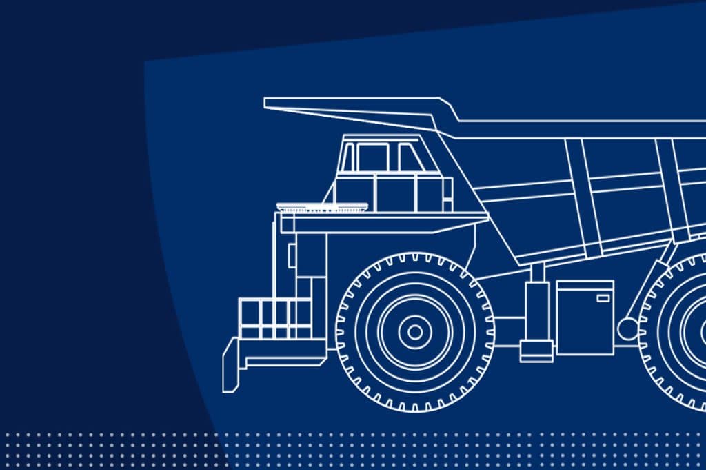 Mining Operations dump truck