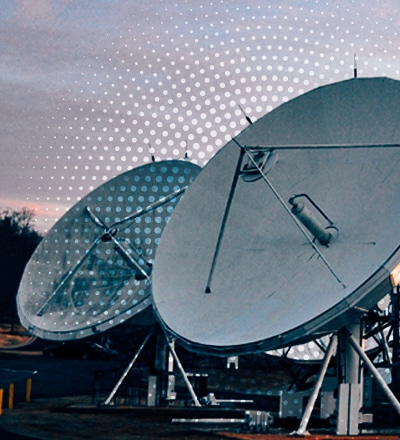 multiple satellite dishes